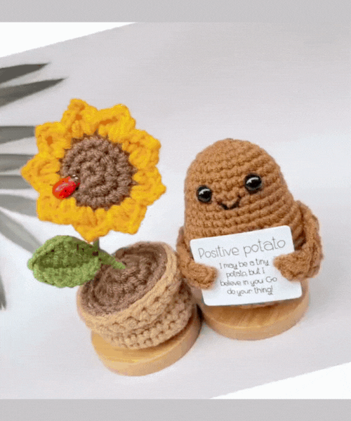 Positive Potato With Emotional Support Plant