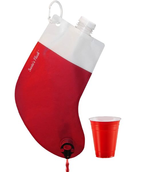 Santa's Stocking Flask for Party