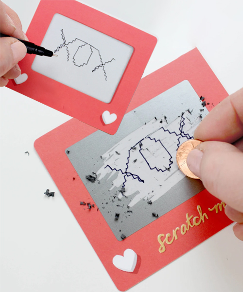 Scratch-a-Sketch Valentine's cards: Your Embedded Love