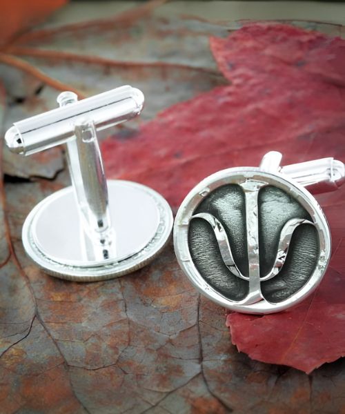 Silver Psychology Cufflinks