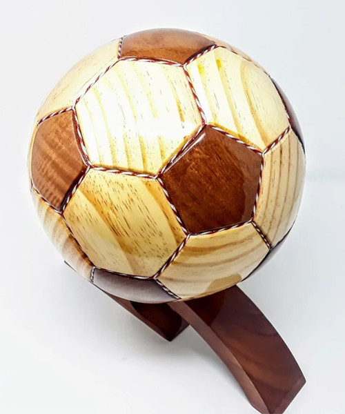 Soccer Ball Wooden Model