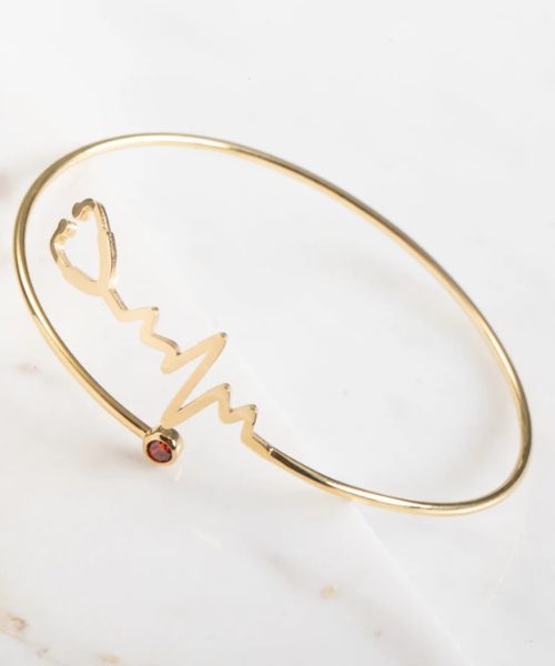 Stethoscope Bracelet With Birthstone