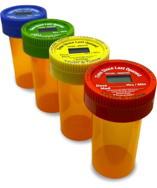 Stopwatch Smart Pill Bottle Cap