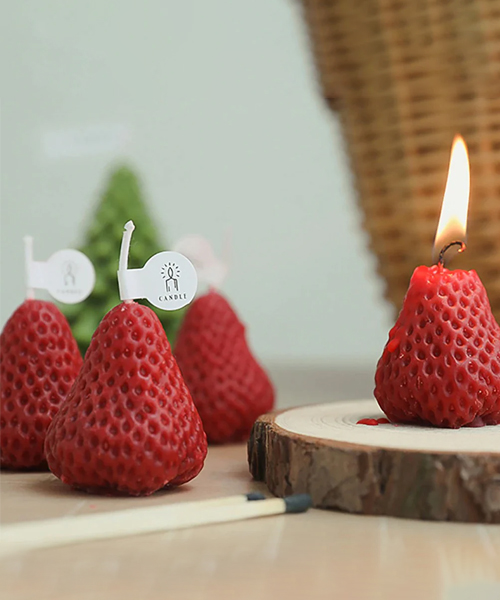 Strawberry Shaped Scented Candles
