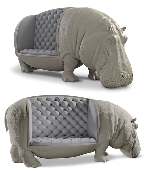 The Handcrafted Hippopotamus Sofa