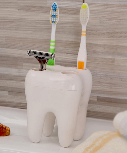 Funny Tooth-Shaped Toothbrush Holder