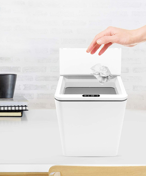 Touchless Mini Countertop Trash Can