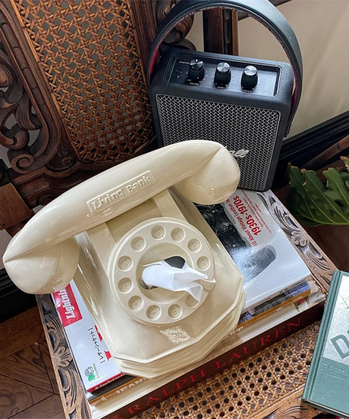 Vintage Telephone Tissue Box