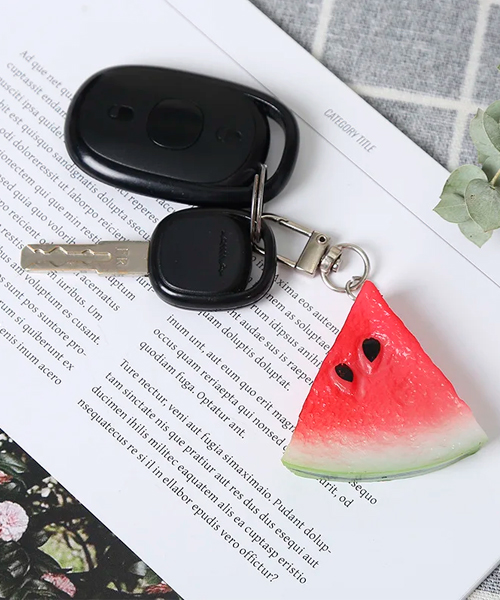 Watermelon Car Keychain