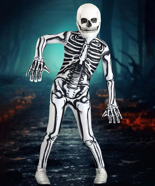 White Skeleton Costume