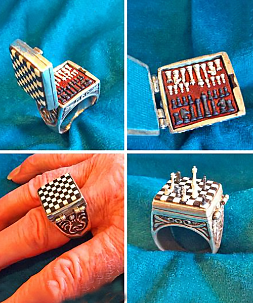 World’s Smallest Chess Set Ring