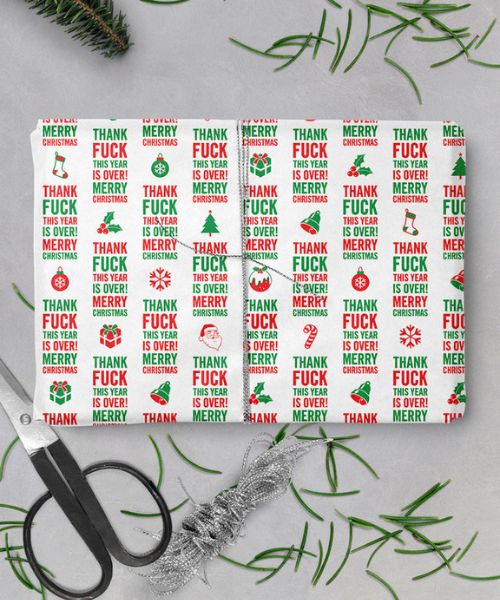 Year is Over Wrapping Paper